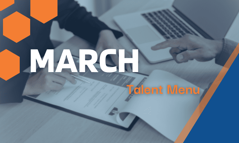 March Talent Menu