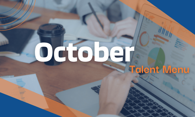 October Talent Menu