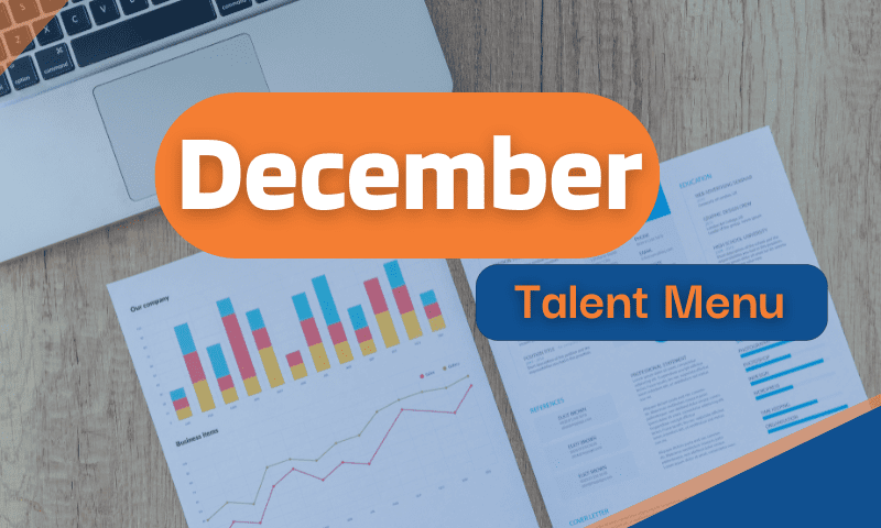 December Talent Menu